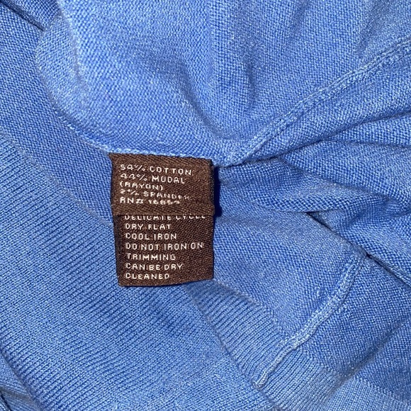 J. McLaughlin V-Neck Sweater Top in Blue - Picture 7 of 9